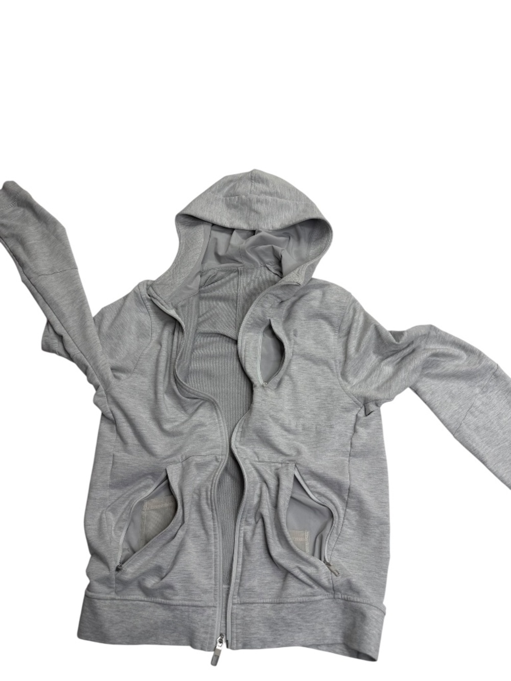 Lululemon City Sweat Full Zip Hoodie Men’s S Heathered Ultra Light Grey - Picture 10 of 15